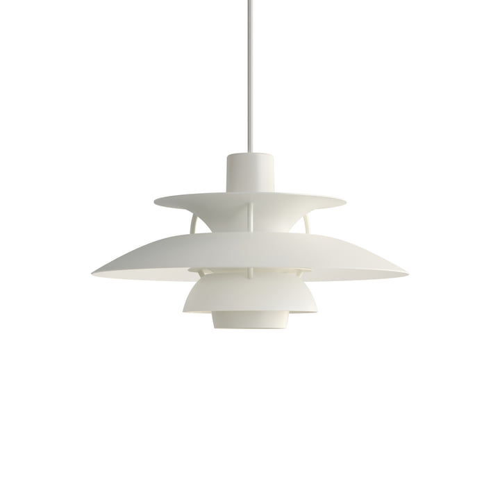 PH 5 Mini pendant lamp, monochrome white by Louis Poulsen .