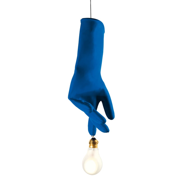 The Blue Luzy pendant lamp, blue by Ingo Maurer