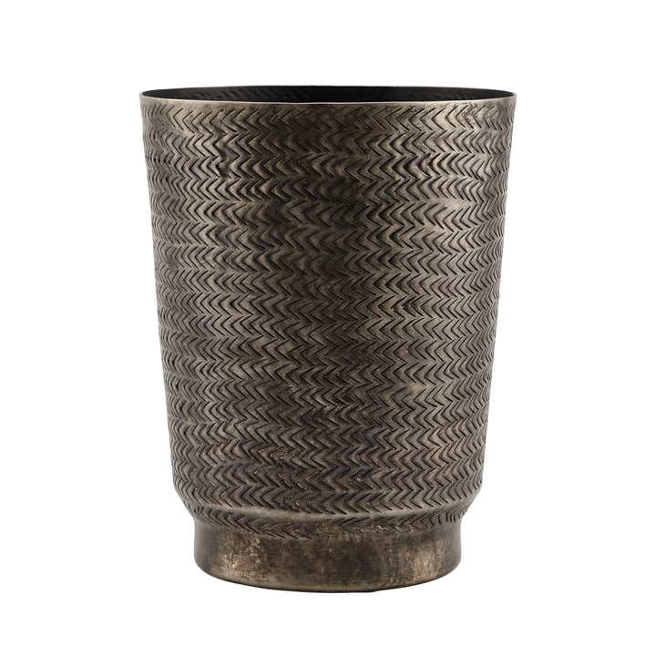 The Oli flower pot, Ø 20 x H 25 cm, matt black Finish by House Doctor