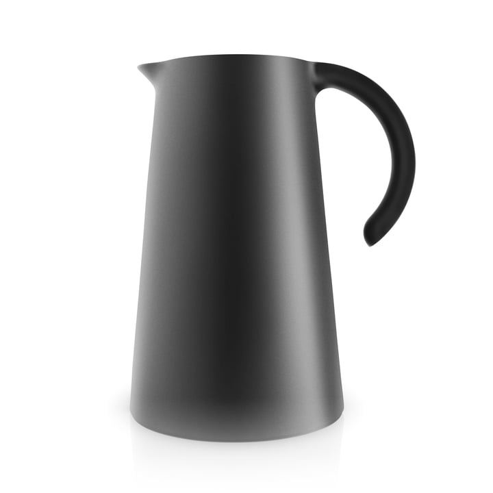 The Rise vacuum jug 1 l, black from Eva Solo