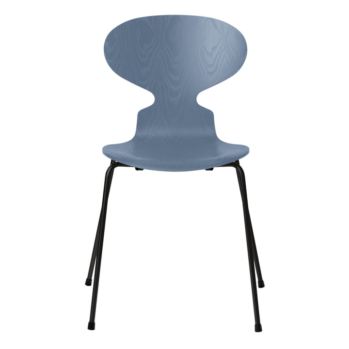 Ant chair from Fritz Hansen in ash dusk blue colored / frame black