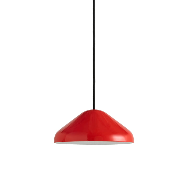 The Pao Steel pendant lamp, Ø 23 x H 10 cm, red by Hay