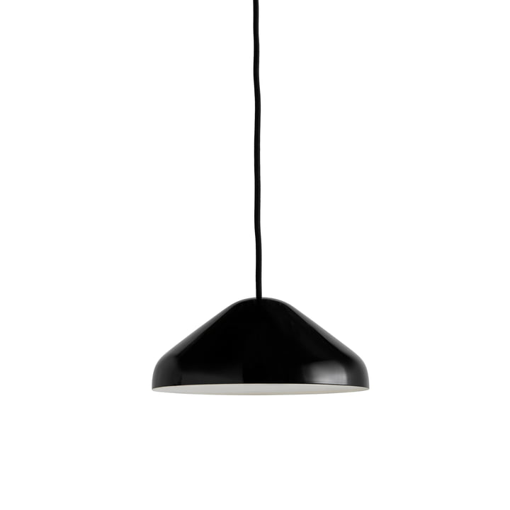 The Pao Steel pendant lamp, Ø 23 x H 10 cm, black by Hay