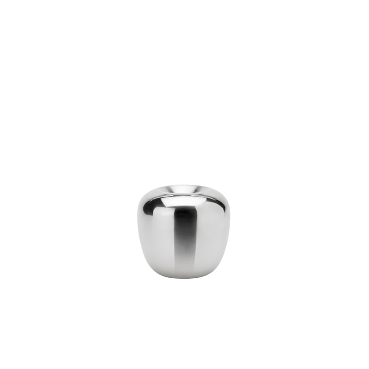 The candle Ora holder, Ø 7,4 x H 7 cm, stainless steel from Stelton