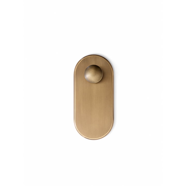 The Collect wall hook SC46, burnished brass from & tradition