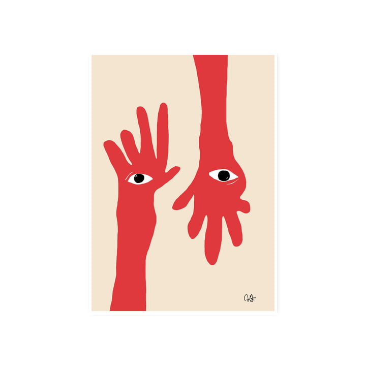 The Hamsa Hands poster, 50 x 70 cm of Paper Collective