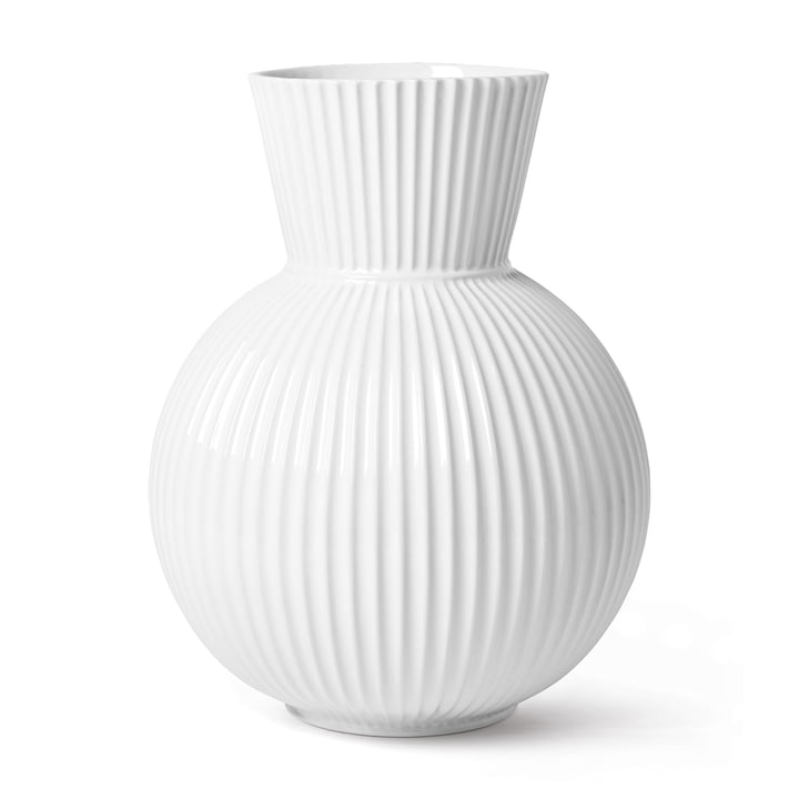 The Lyngby Tura vase, h 34 cm, white from Lyngby Porcelæn