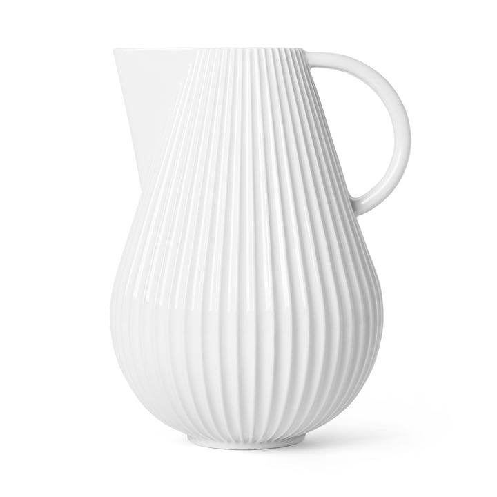 The Lyngby Tura Jug vase, h 27,5 cm, white from Lyngby Porcelæn