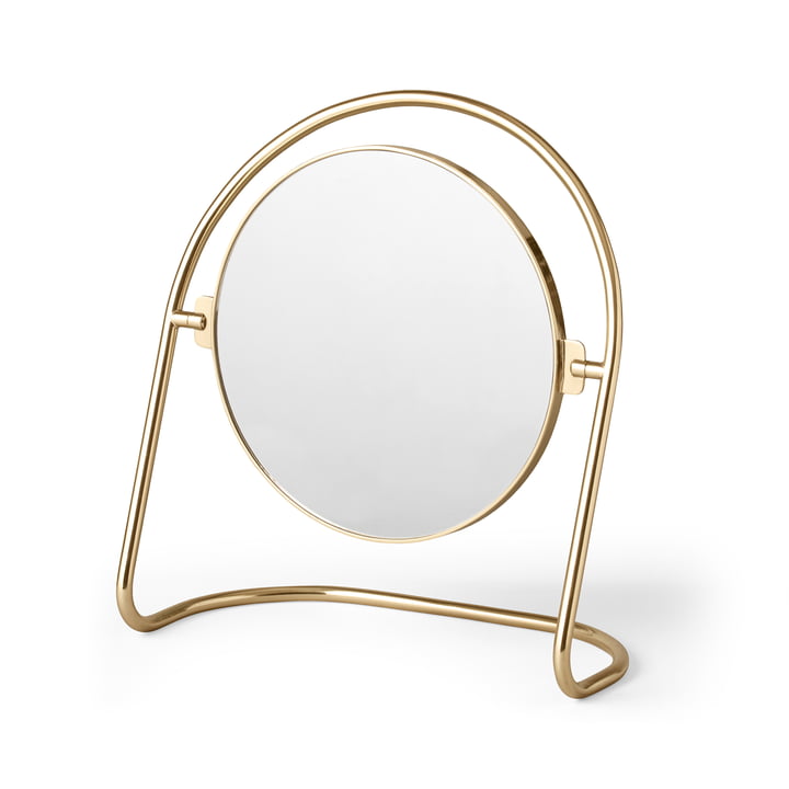 The Nimbus table mirror, brass gold from Audo