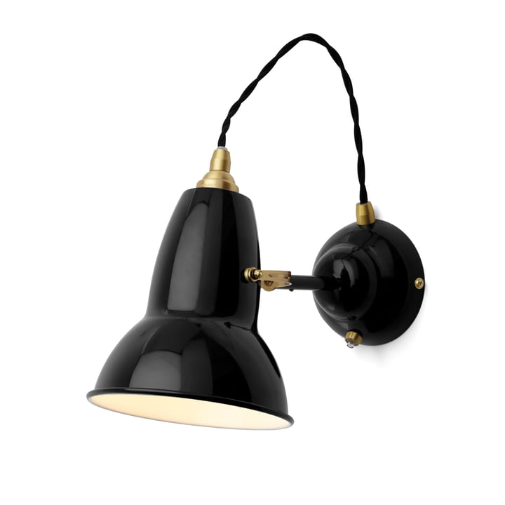 Original 1227 Brass Wall Lamp, Jet Black from Anglepoise