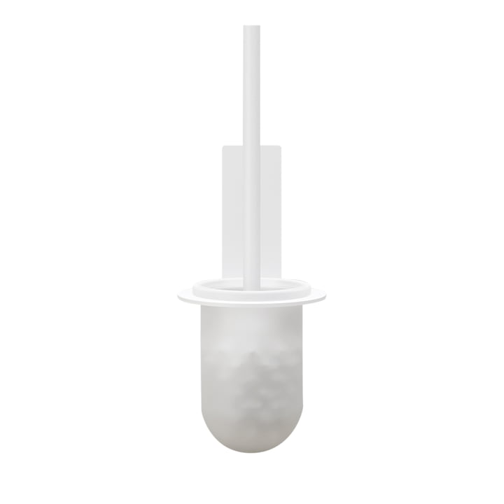 The toilet brush with wall mount from Nichba Design in white