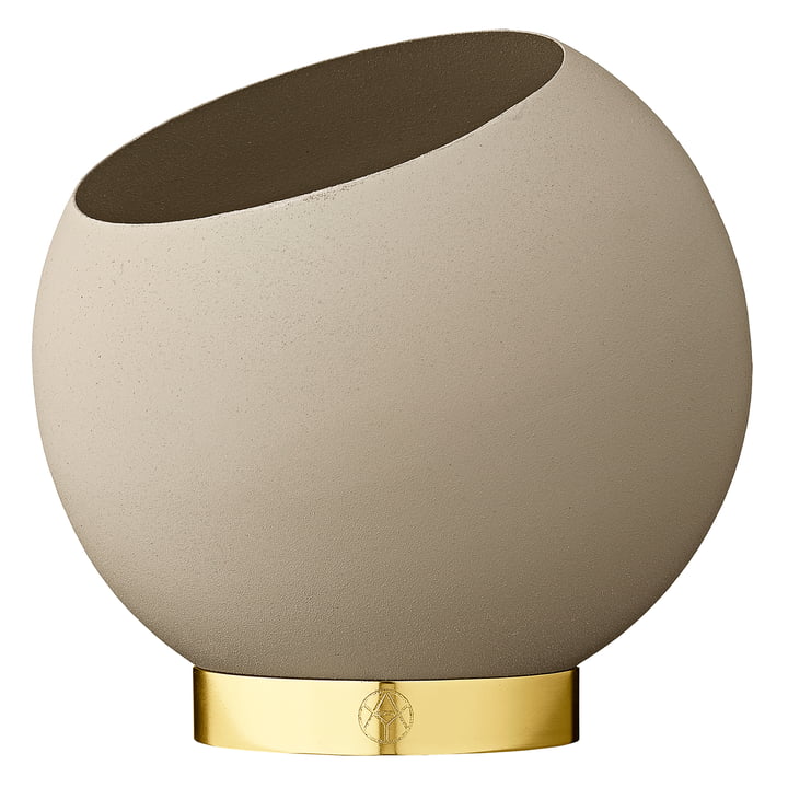 The Globe Flowerpot, taupe from AYTM