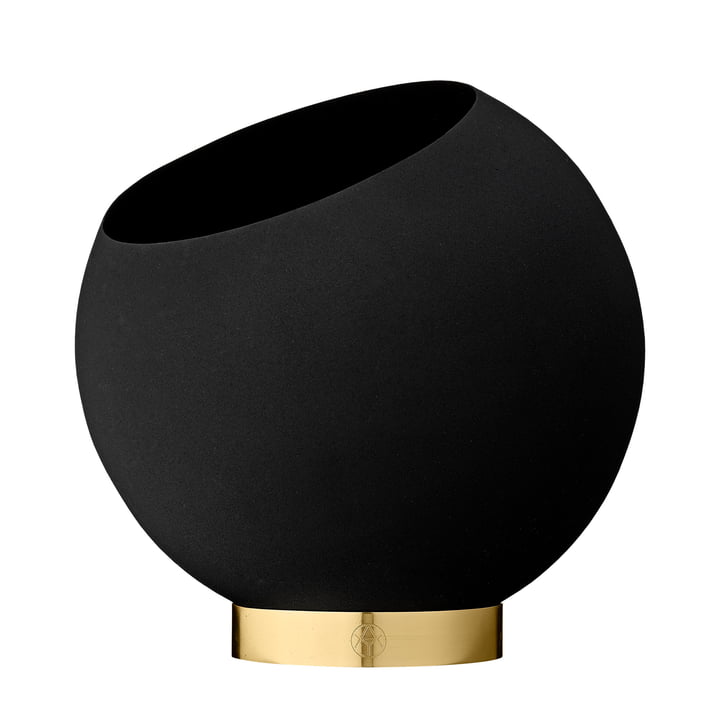 The Globe Flowerpot, black by AYTM