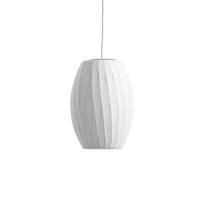 The Nelson Cigar Crisscross Bubble Pendant S, off white from Hay