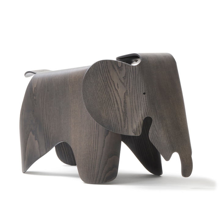 Eames Elephant Plywood, ash, stained gray (7 5. Anniversary Edition) by Vitra