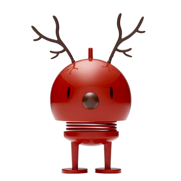 Reindeer Bumble, medium / red by Hoptimist