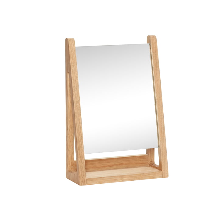 The table mirror from Hübsch Interior in oak, nature