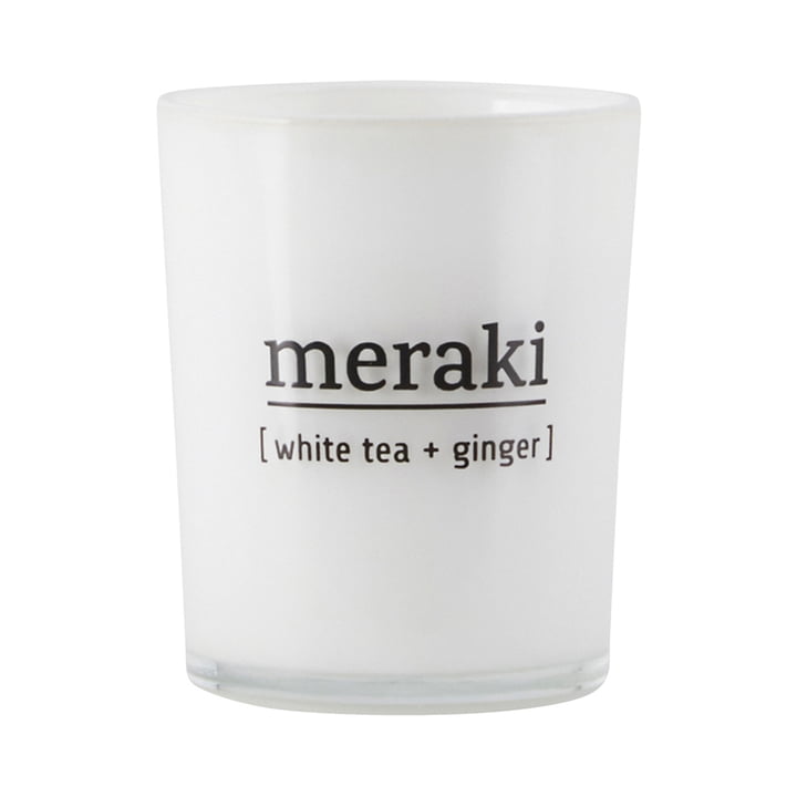 The scented candle White Tea & Ginger from Meraki , Ø 5.5 cm