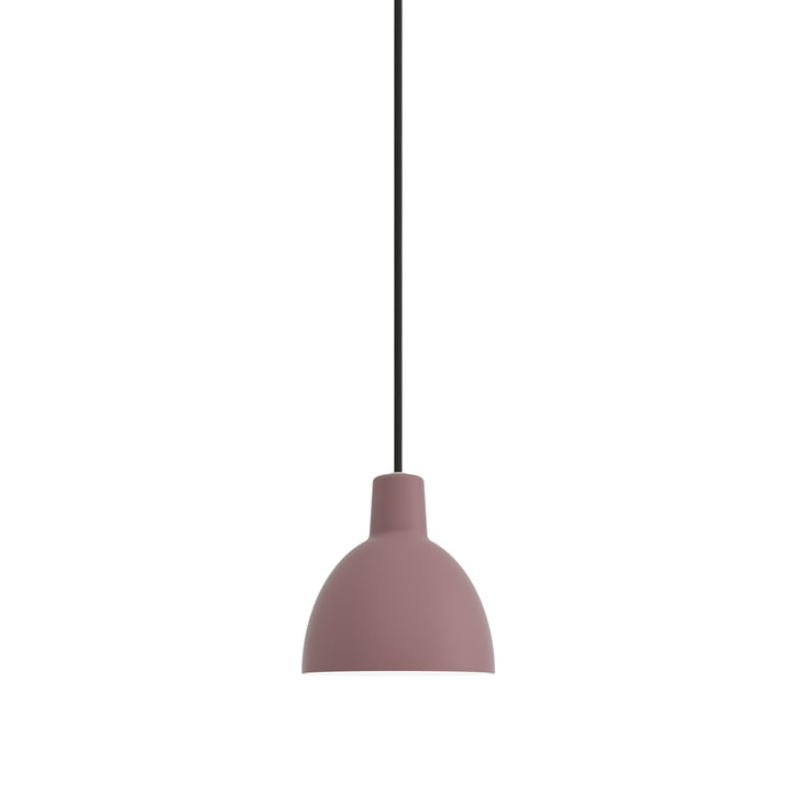 The Louis Poulsen - Toldbod 120 Pendant lamp in dark rose (supply line black)