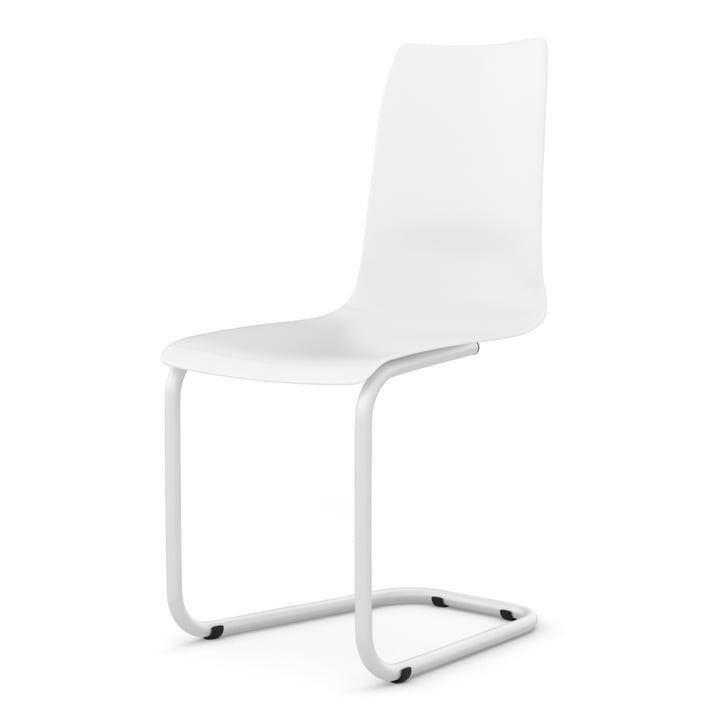 Cantilever chair from Tojo in white