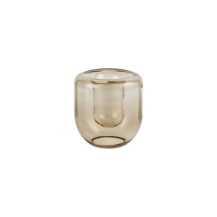 Opal Vase small Ø 14 x H 16 cm, brown topaz from Kristina Dam Studio