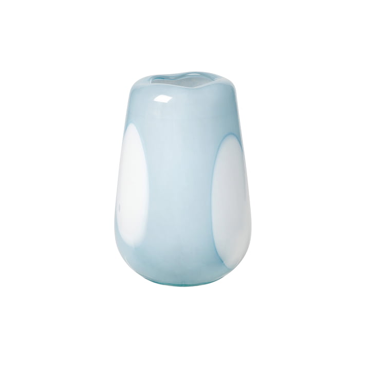 The Ada Dot vase from Broste Copenhagen in plein air light blue, Ø 18 x H 26 cm