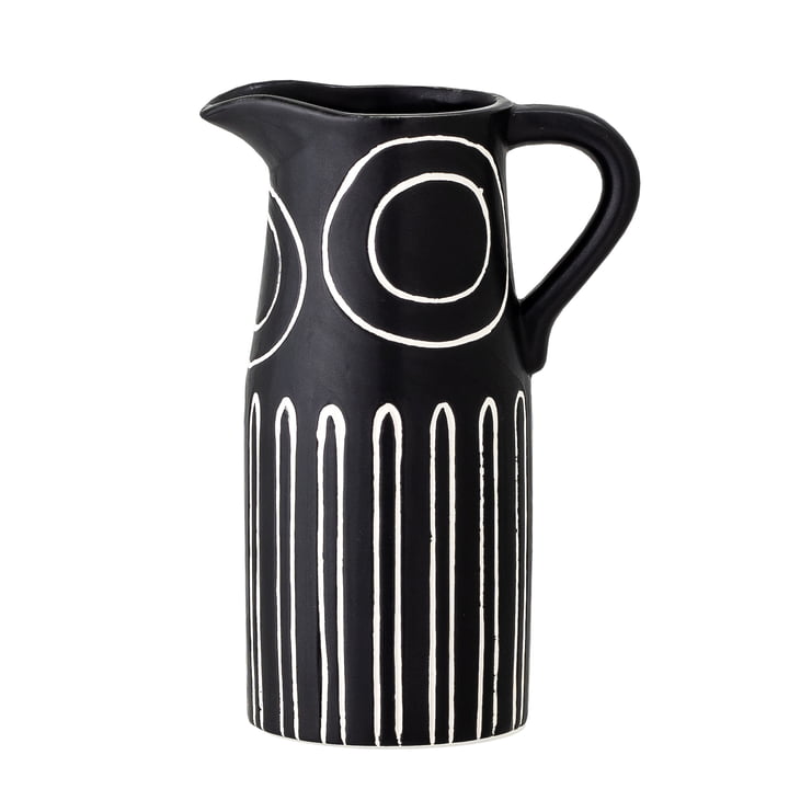 The Troy vase from Bloomingville in black, H 17 cm