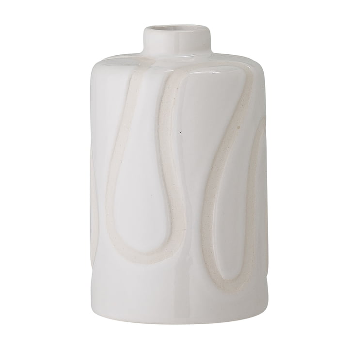 The Elice vase from Bloomingville in white, h 13 cm