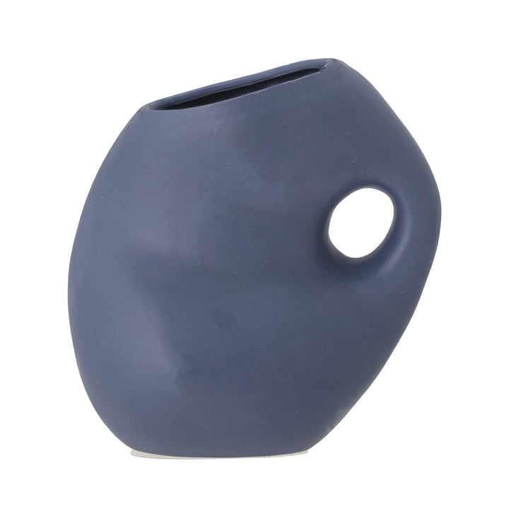 The Asya vase from Bloomingville in blue H, 16 cm