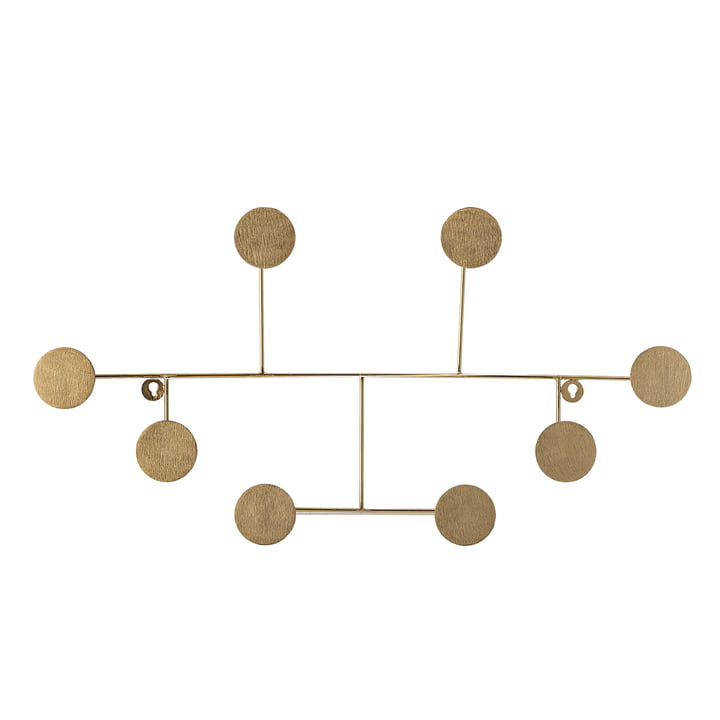 The Fia wall coat rack from Bloomingville , brass