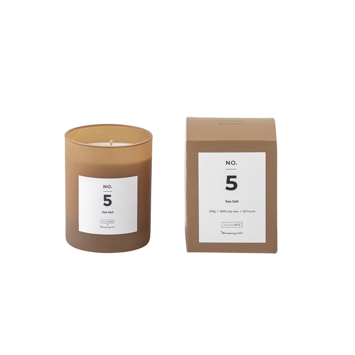 The ILLUME scented candle No. 5, Sea Salt by Bloomingville