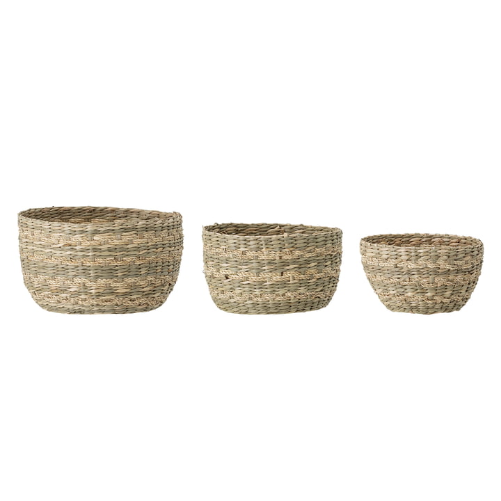 The Sasha basket set from Bloomingville , natural (set of 3)