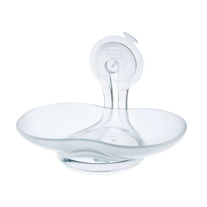 Soap dish Loop, crystal clear from Koziol