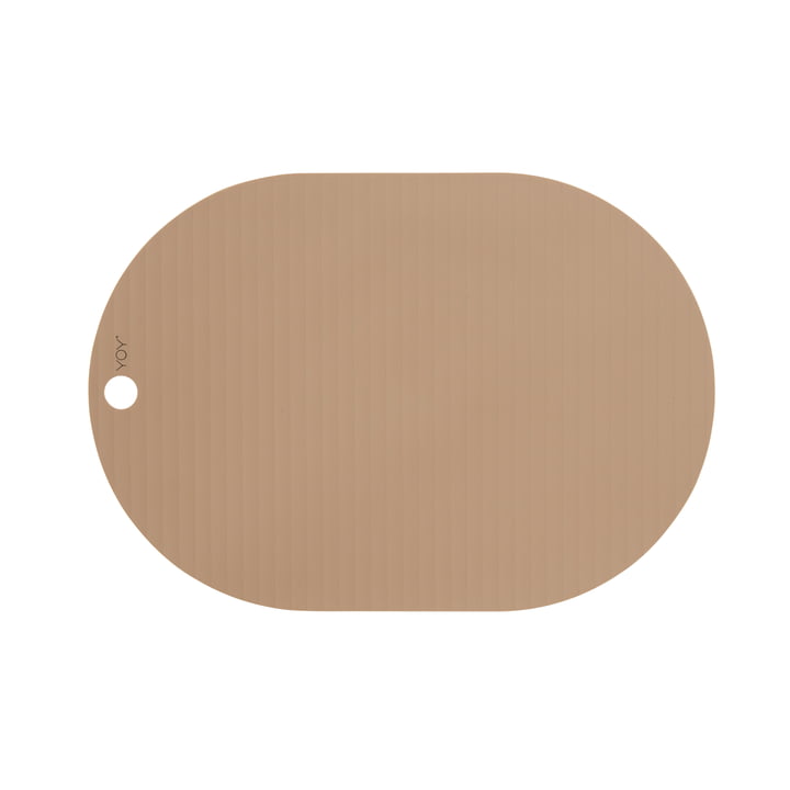 The Ribbo oval placemat from OYOY , camel