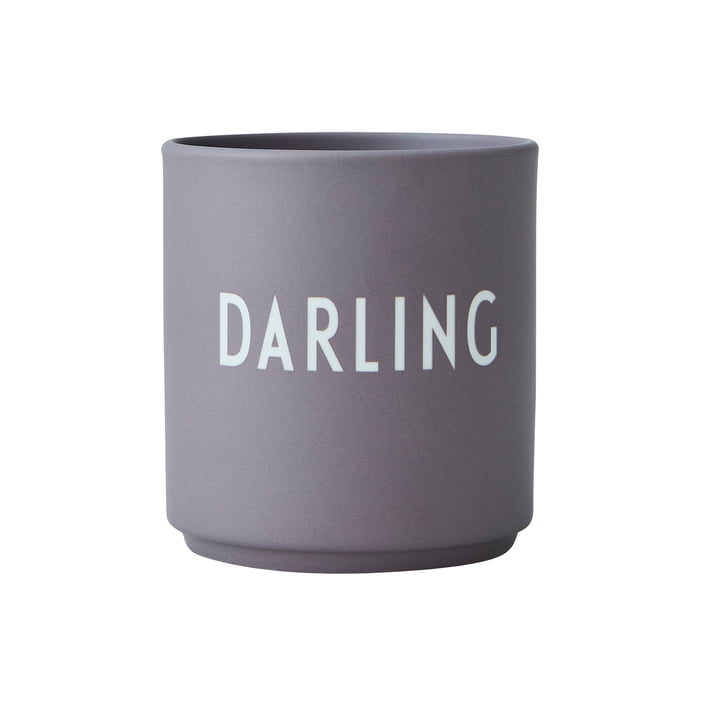 The AJ Favourite porcelain mug from Design Letters , Darling / dusty purple