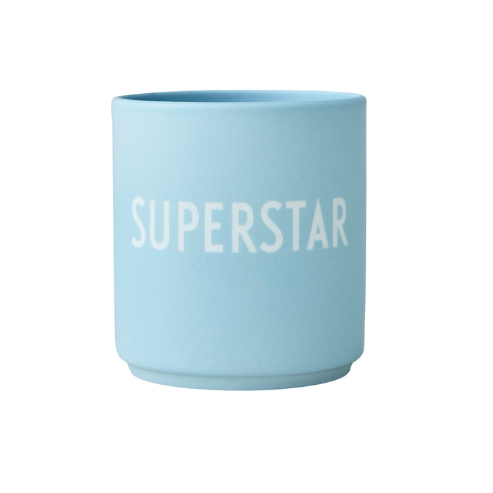 The AJ Favourite porcelain mug from Design Letters , Superstar / soft blue