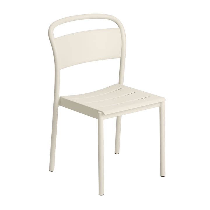 The Linear Steel Side Chair of Muuto , off-white