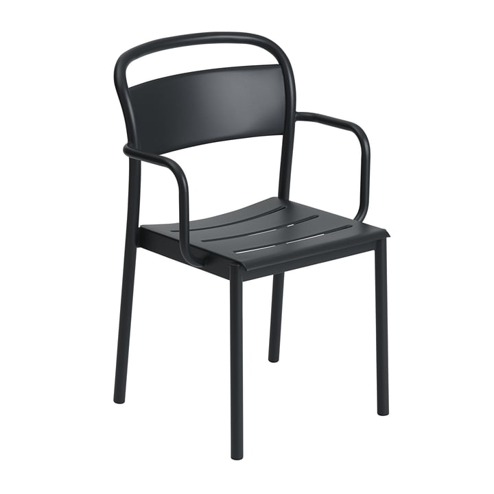 The Linear Steel Armchair from Muuto , black