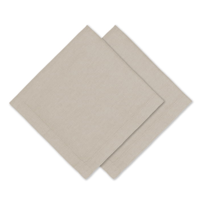 Collection - Linen napkin, 45 x 45 cm, set of 2, nature