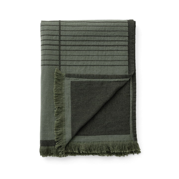The Untitled AP10 bedspread from & Tradition, 150 x 210 cm, dark green