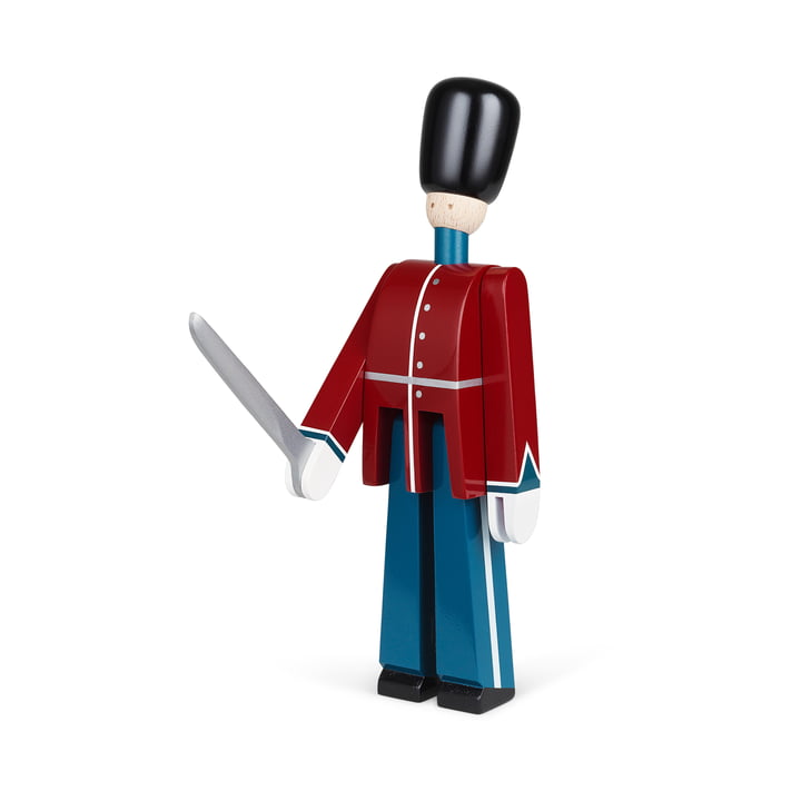 The wooden figure royal guard from Kay Bojesen , red / blue / white