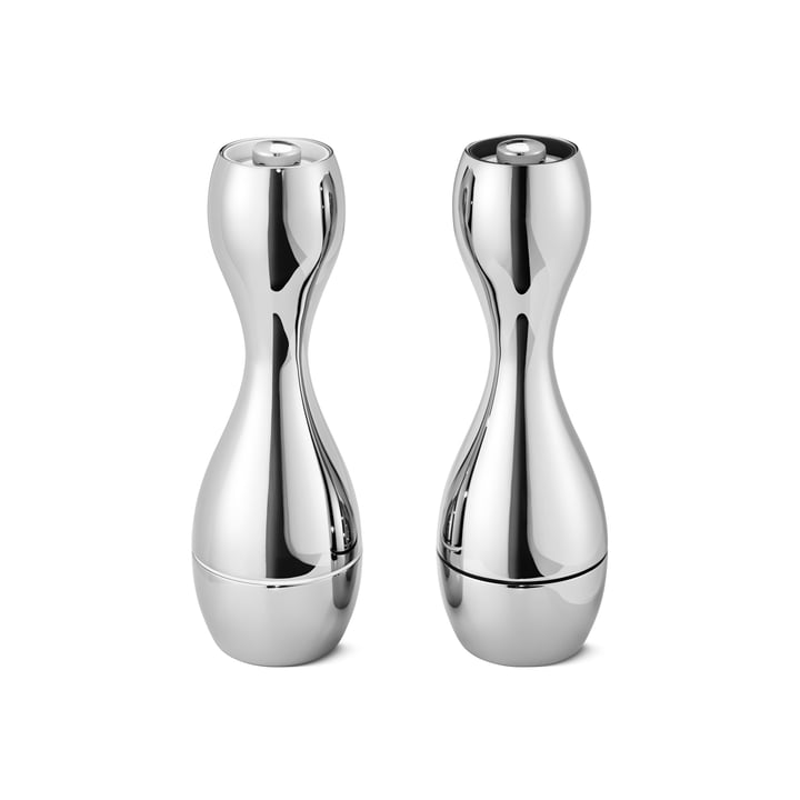 Cobra Salt and pepper mill from Georg Jensen made of stainless steel (set of 2)