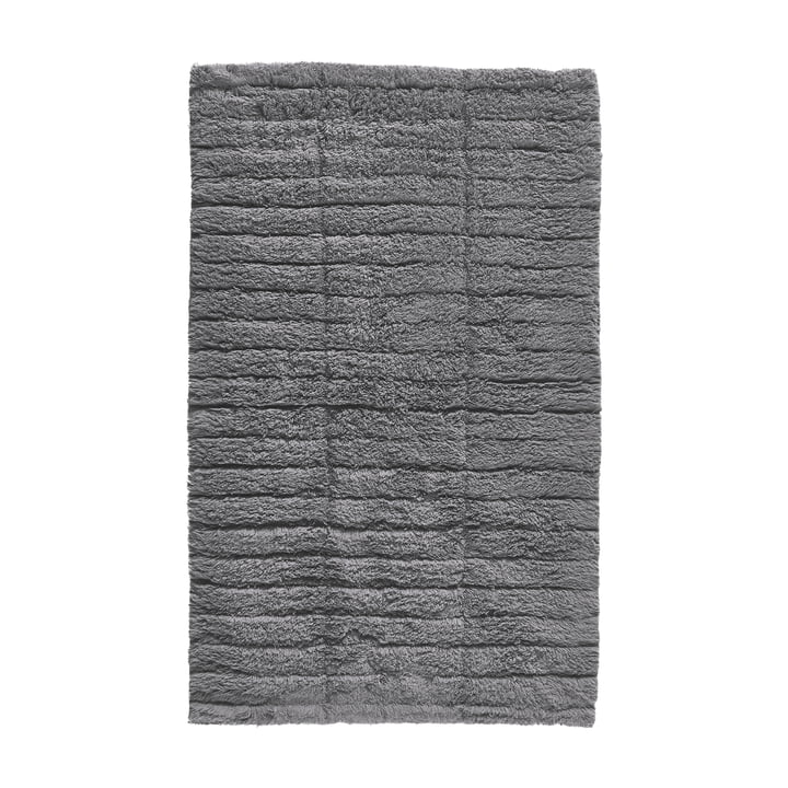 The soft Tiles bathroom mat from Zone Denmark , 50 x 80 cm, gray