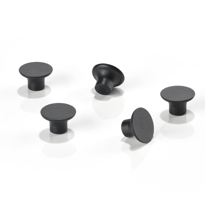 The magnets for A-Bulletin magnetic board from Zone Denmark , black (set of 5)