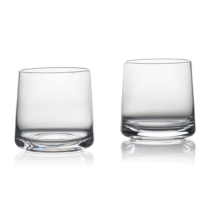 The Rocks drinking glasses from Zone Denmark , H 9 cm, clear (set of 2)
