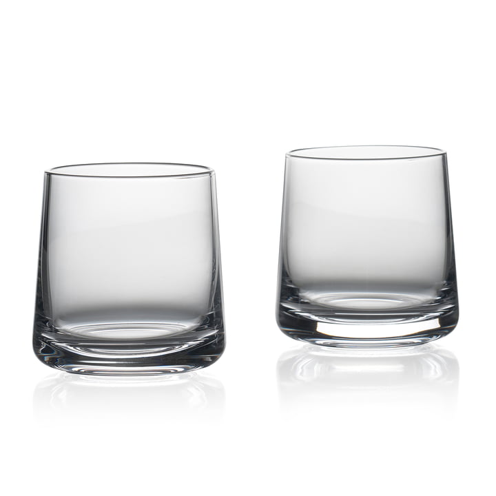 The Rocks drinking glasses from Zone Denmark , H 8 cm, clear (set of 2)