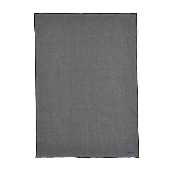 The Organic tea towel from Södahl , 55 x 80 cm, grey / black