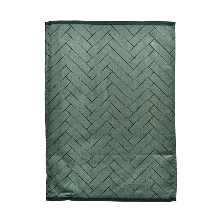 The Tiles tea towel from Södahl , 50 x 70 cm, dusty pine