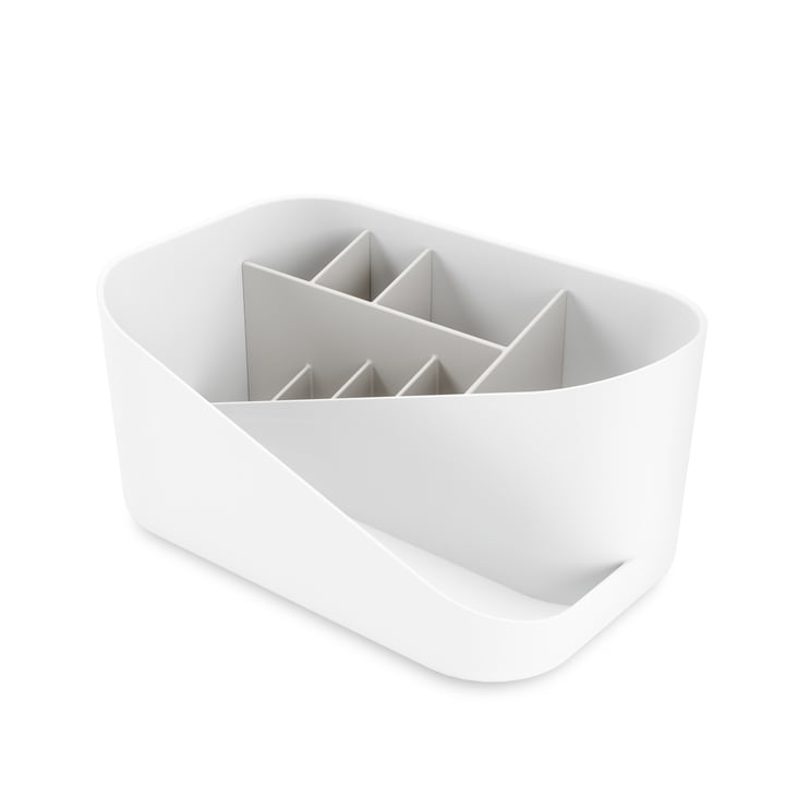 Glam Bathroom organizer for cosmetics from Umbra in white / grey