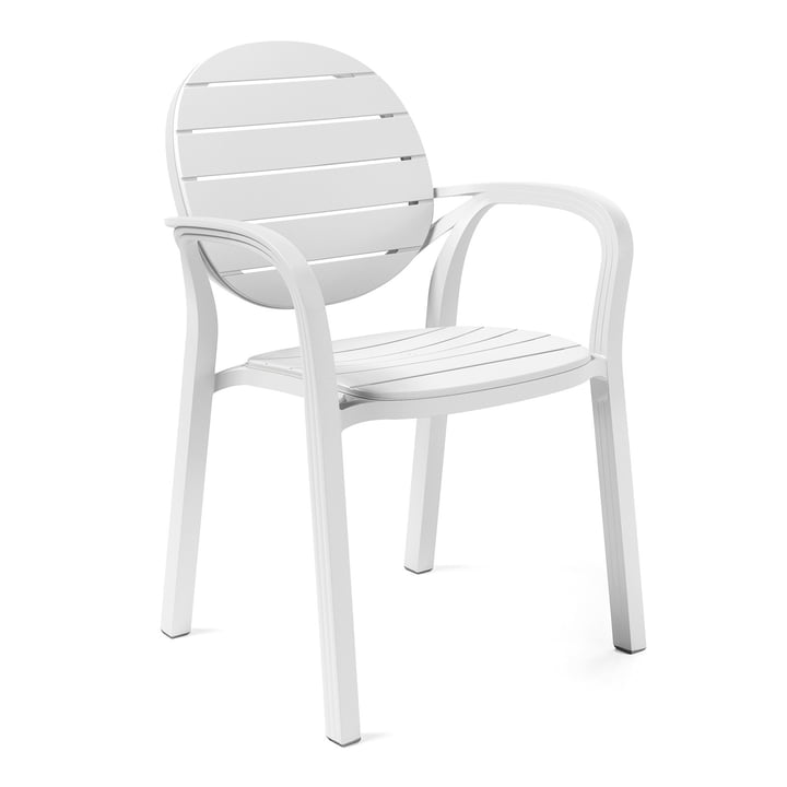 The Palma armchair from Nardi , bianco / bianco